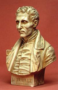 Louis Braillen patsas.